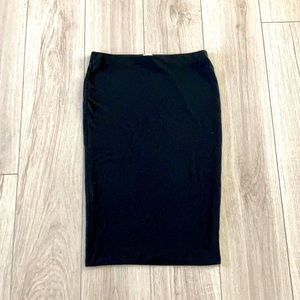 Forever 21 knee length bodycon skirt - black